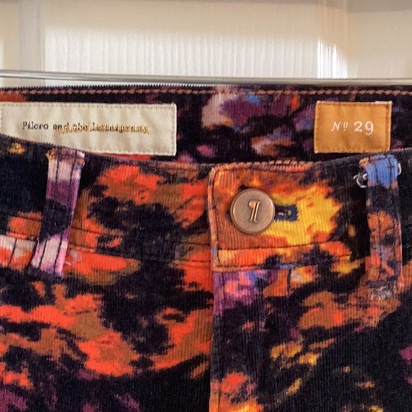 Pilcro and the Letterpress Black Multicolor Stretch Corduroy Skinny Jeans - Picture 4 of 9